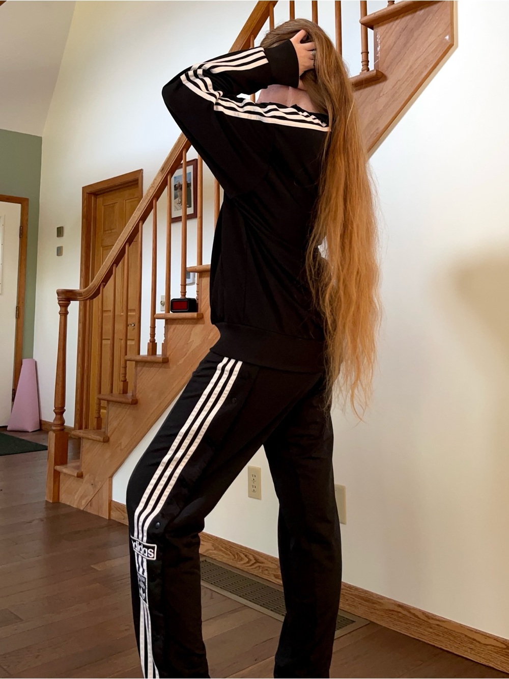2023 Adidas Adicolor Classics Firebird 2-Piece Track Suit Trefoil Snap Pants - Picture 6 of 16